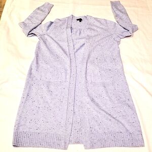 Talbots Cardigan. Cotton blend blue